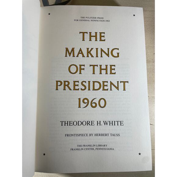 The Making of the President 1960, Theodore H. White, Franklin Library 1987 Print - Picture 10 of 12